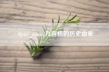 德清九宫格的历史由来