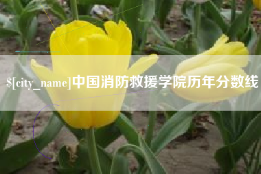 德清中国消防救援学院历年分数线