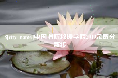 德清中国消防救援学院2019录取分数线
