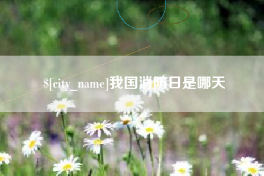 德清我国消防日是哪天