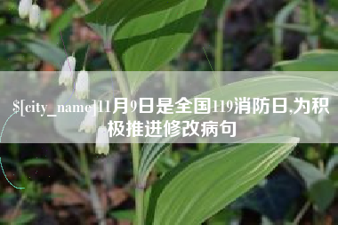 德清11月9日是全国119消防日,为积极推进修改病句