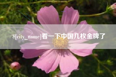德清看一下中国几枚金牌了