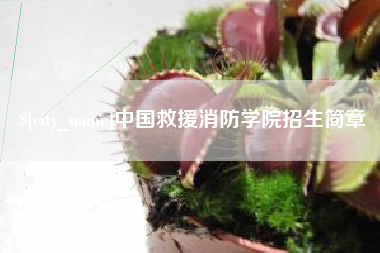 德清中国救援消防学院招生简章