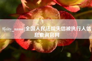 德清全国人民法院失信被执行人信息查询官网