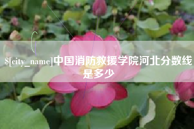 德清中国消防救援学院河北分数线是多少