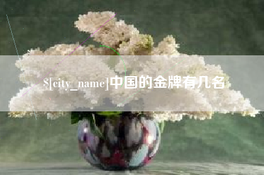 德清中国的金牌有几名