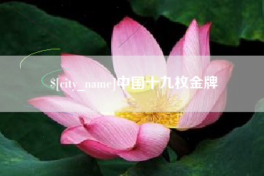 德清中国十九枚金牌