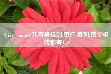 德清九宫格规则,每行,每列,每个粗线都有1-9