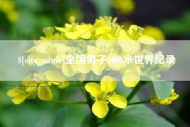 德清全国男子5000米世界纪录