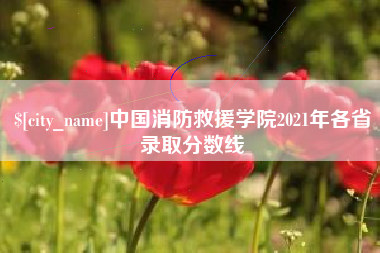 德清中国消防救援学院2021年各省录取分数线