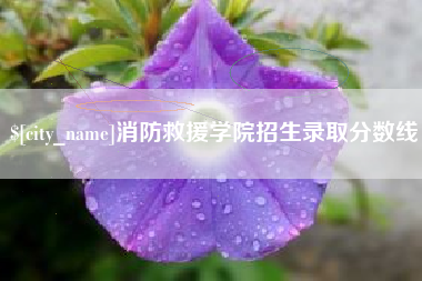 德清消防救援学院招生录取分数线
