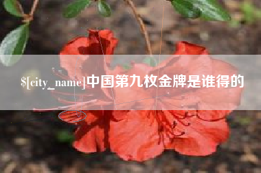 德清中国第九枚金牌是谁得的