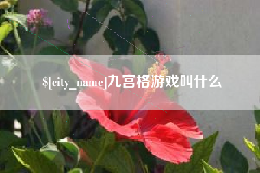 德清九宫格游戏叫什么