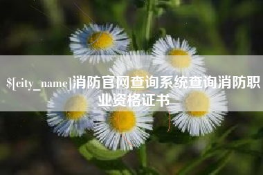 德清消防官网查询系统查询消防职业资格证书