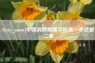 德清中国消防救援学院是一本还是二本