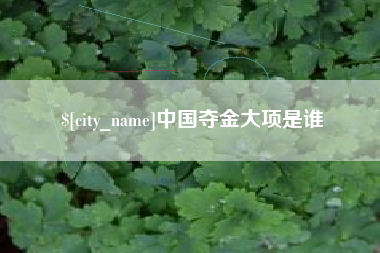 德清中国夺金大项是谁