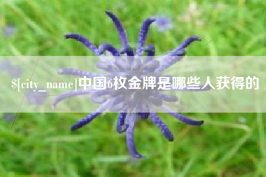 德清中国6枚金牌是哪些人获得的