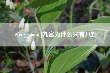 德清九宫为什么只有八卦
