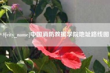 德清中国消防救援学院地址路线图