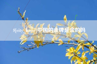 德清中国的金牌是金的吗