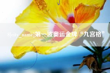 德清第一波奥运金牌“九宫格”