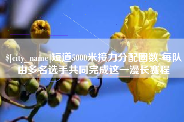 德清短道5000米接力分配圈数-每队由多名选手共同完成这一漫长赛程