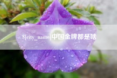 德清中国金牌都是啥