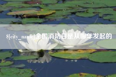 德清全国消防日是从哪年发起的