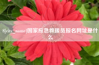 德清国家应急救援员报名网址是什么