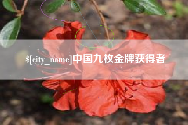 德清中国九枚金牌获得者