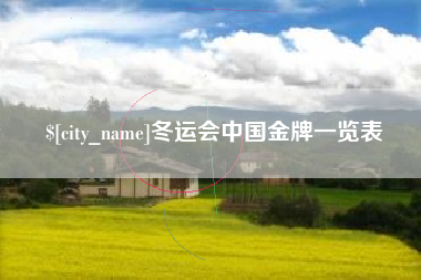 德清冬运会中国金牌一览表