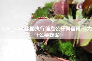 德清中国执行信息公开网官网app为什么要钱呢