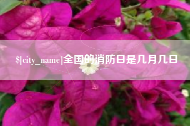 德清全国的消防日是几月几日