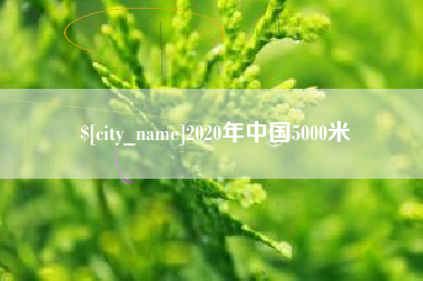 德清2020年中国5000米