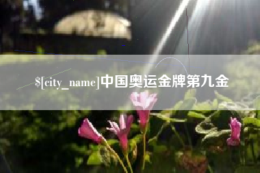 德清中国奥运金牌第九金